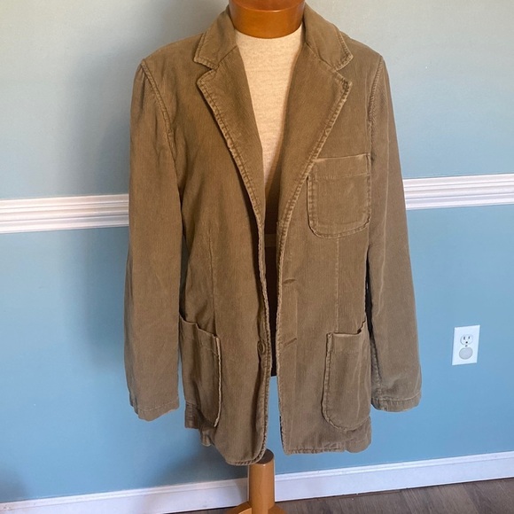 VTG Arizona Jean men’s corduroy tan blazer chore coat barn coat. Y2K 90’s Sz M - Picture 1 of 13